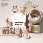 Baby Rattle Set Supplier - Teething Hand Bell Plastic Gift Set