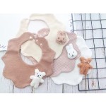Waffle Bib Manufacturer - Cute 3D Plush Soft Snap Muslin