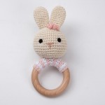 Educational Toy Manufacturer - Crochet Bunny Teether Bells Animal