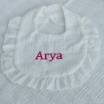 Muslin Bib Supplier - 100% Cotton Embroidered Name