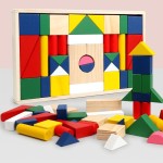 Geometry Blocks Supplier - Wooden Colorful Large Particle