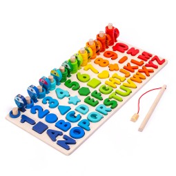 Educational Toy Factory - Montessori Wooden Math Fishing