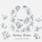 Adjustable Bib Factory - 100% Cotton Cartoon Printed Eating