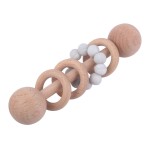 Montessori Toy Factory - Natural Wooden Grasping Teething Rattles