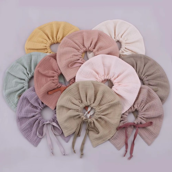Saliva Towel Supplier - Fashion 2 Layers Hemp Cotton 360