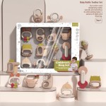 Baby Rattle Set Supplier - Teething Hand Bell Plastic Gift Set