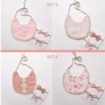 Baby Gift Set Supplier - Vintage Flower Bib Headband Set