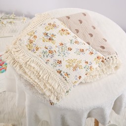 Baby Wrap Supplier - Organic Cotton with Tassel Muslin