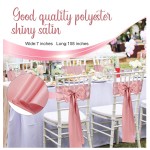Chair Sash Supplier - Pink Satin Wedding Bow