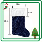 Velvet Stocking Supplier - Personalized Navy Blue