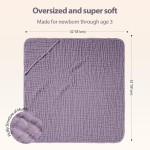 Muslin Towel Factory - Lavender Hooded Fast Drying