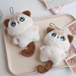 Cat Keychain Manufacturer - Siamese Plush Pendant