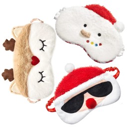 Eye Mask Supplier - Christmas Furry Sleeping