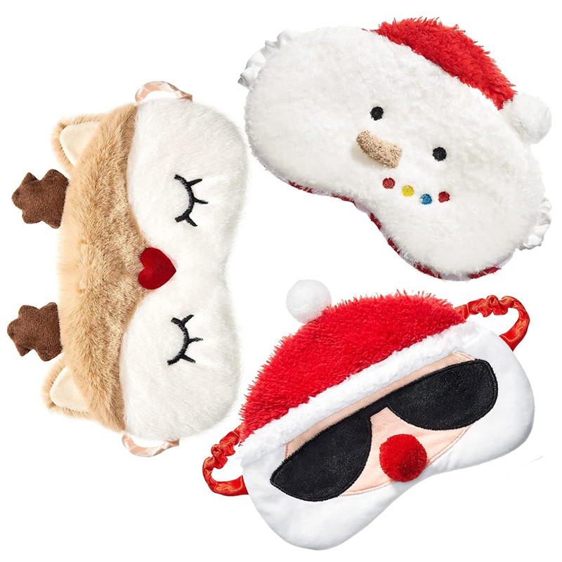 Eye Mask Supplier - Christmas Furry Sleeping