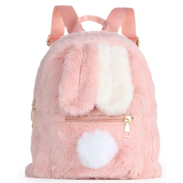 Rabbit Backpack Manufacturer - Pink Plush School