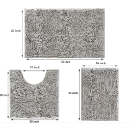 Bath Rug Manufacturer - Chenille Absorbent Set