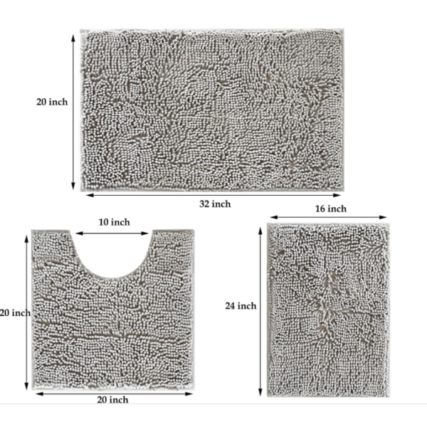 Bath Rug Manufacturer - Chenille Absorbent Set