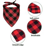 Dog Bandana Supplier - Christmas Plaid Triangle