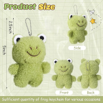 Frog Keychain Manufacturer - Green Plush Bulk