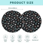 Pet Mat Supplier - Paw Prints Round Absorbent