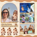 Capybara Keychain Manufacturer - Brown Plush Charm