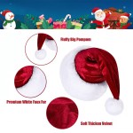 Santa Hat Supplier - Velvet Comfort Wine Red
