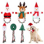 Plush Dog Toy Supplier - Christmas Squeaky Rope