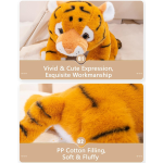 Tiger Plush Factory - Weighted Orange Realistic