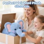 Elephant Plush Supplier - Heatable Coolable Blue