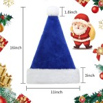 Santa Hat Factory - Blue Velvet Unisex
