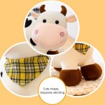 Cow Plush Toy Supplier - Round Face Embroidery