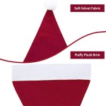Santa Hat Supplier - Velvet Comfort Wine Red