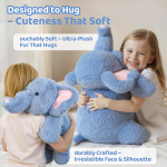 Elephant Plush Supplier - Heatable Coolable Blue