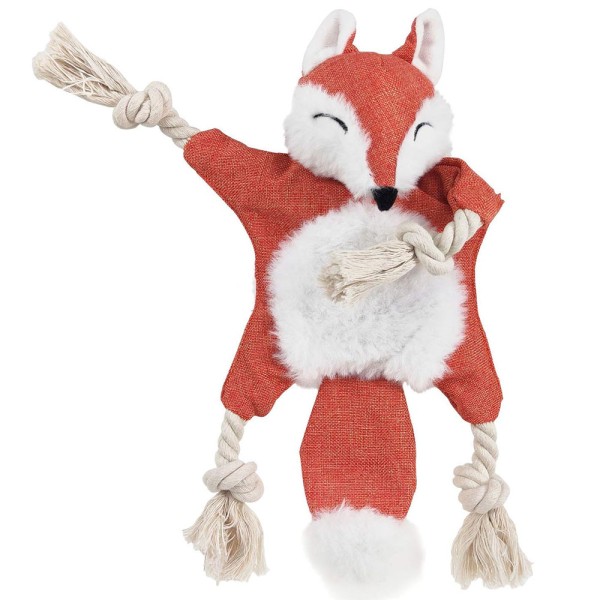 Dog Toy Factory - Fox Squeaker Crinkle Paper