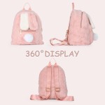 Rabbit Backpack Manufacturer - Pink Plush School