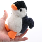 Penguin Keychain Factory - Fluffy Black Key Ring
