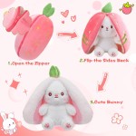 Easter Toy Factory - In Stock Strawberry Bunny Carrot Plush