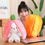Stuffed Animal Supplier - Cute Strawberry Bunny Hide-and-Seek