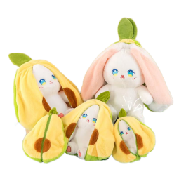 Stuffed Toy Manufacturer - Easter Strawberry Bunny Carrot Transforming