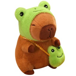 Stuffed Animal Factory - Cheap Soft Capybara Strawberry with Frog