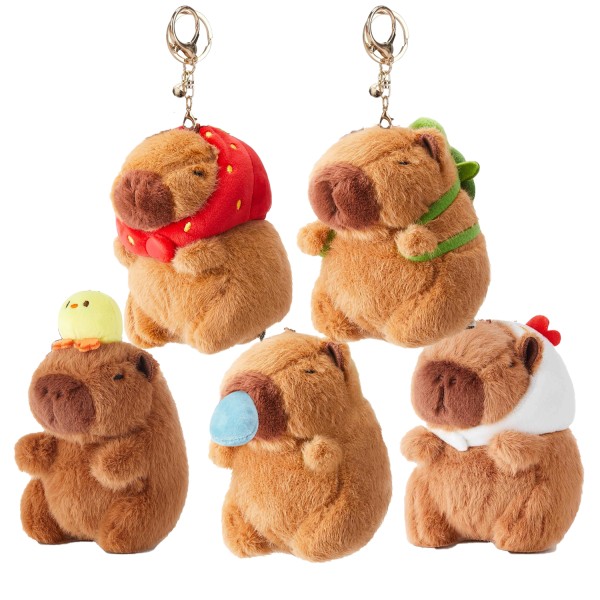 Plush Keychain Factory - Kawaii Capybara Soft Stuffed Pendant