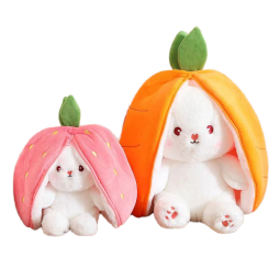 Stuffed Animal Supplier - Cute Strawberry Bunny Hide-and-Seek