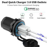USB Socket Factory - P19S Quick Charger 12/24V Waterproof 3.0