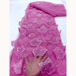 Beaded Fabric Supplier - Handmade Cuentas 3D Embroidery