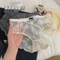 Women Panties Manufacturer - Cheap Cotton Lace Underwear 12pcs Pack