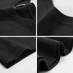 Cotton T Shirt Factory - OEM Custom Embossed O-Neck Bulk