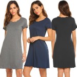 Women Nightgown Manufacturer - Long-sleeved Shirt Button-open