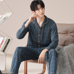 Men Pajamas Factory - Autumn Thin Long-sleeved Youth
