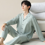 Pure Cotton Pajamas Manufacturer - Solid-color Thin Long-sleeved