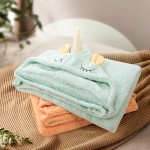 Children Cape Supplier - Coral Fleece Hooded Cartoon